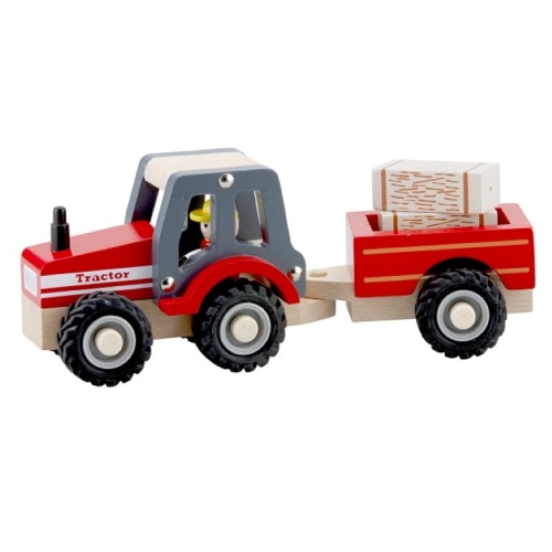 New classic toys Tractor met Aanhanger Hooibalen